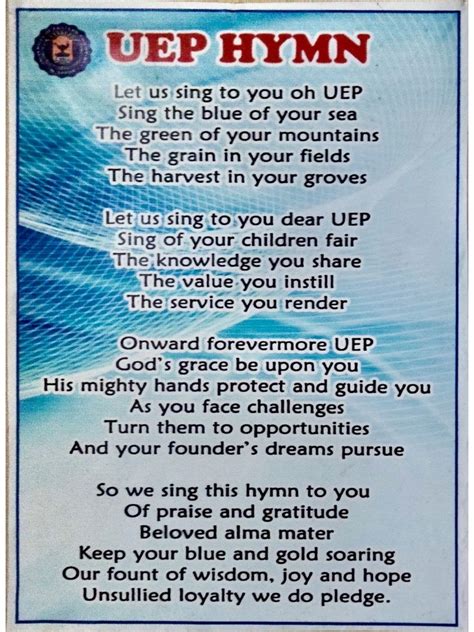Uep Hymn .
